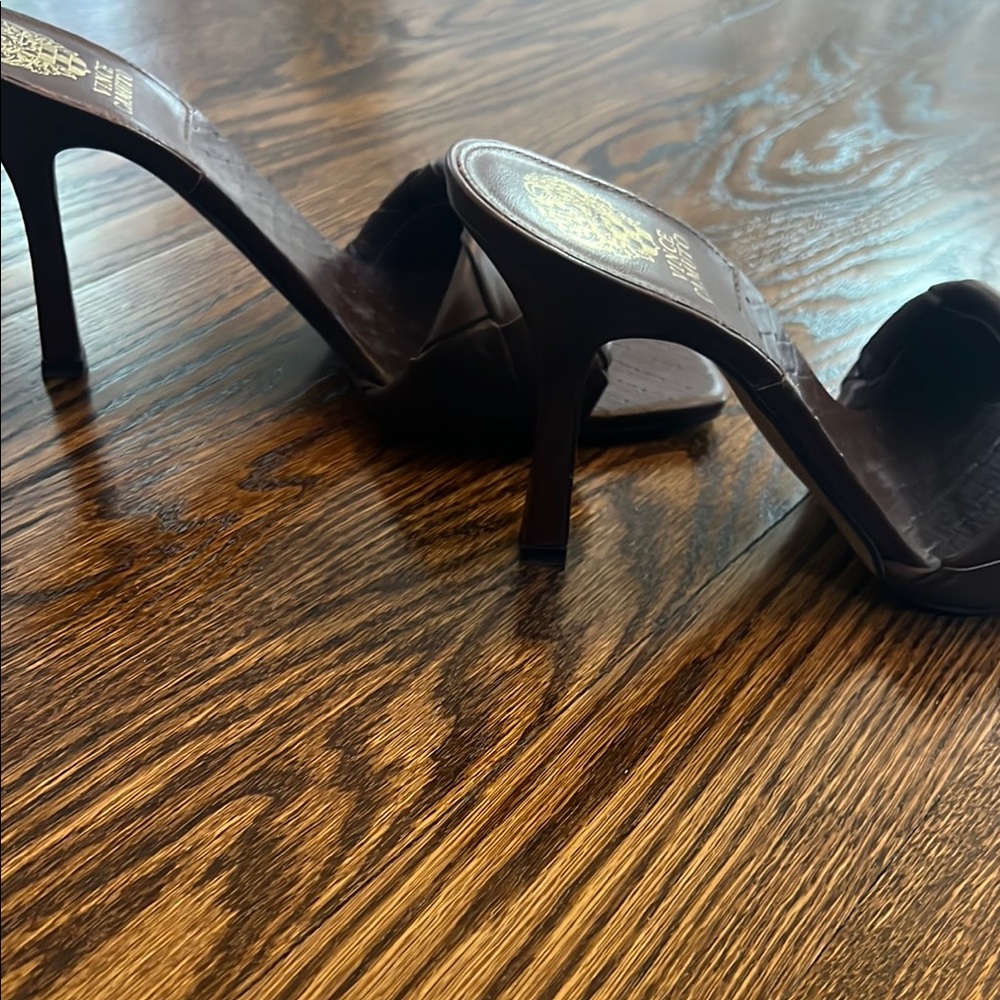 Vince Camuto Brown Mules - Picture 2 of 3